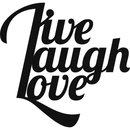 Live Laugh Love - Metal Wall Art