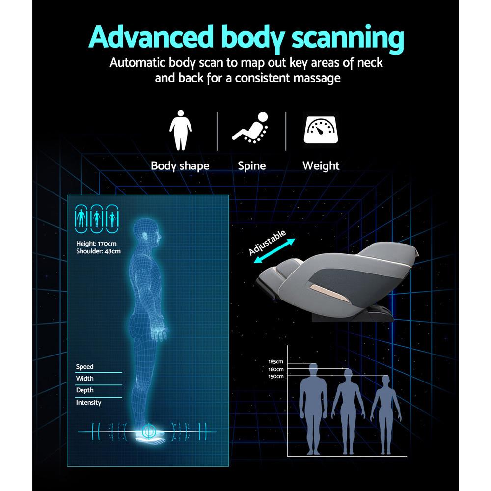 Livemor Electric Massage Chair Zero Gravity Recliner Shiatsu Kneading