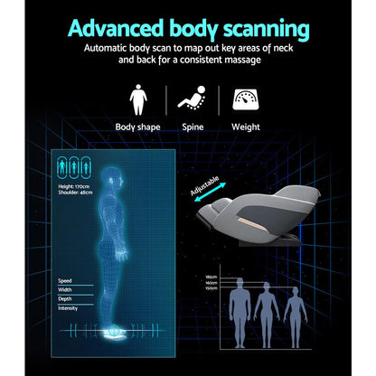 Livemor Electric Massage Chair Zero Gravity Recliner Shiatsu Kneading