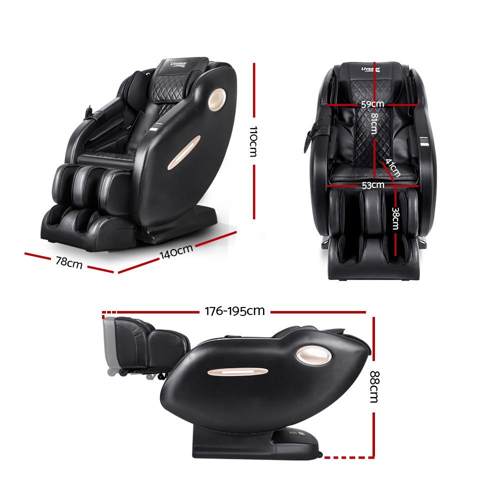Livemor Electric Massage Chair SL Track Full Body Air Bags Shiatsu