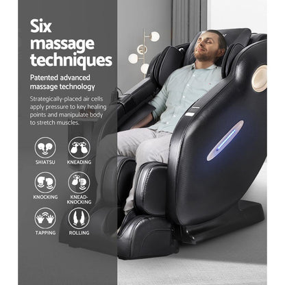 Livemor Electric Massage Chair SL Track Full Body Air Bags Shiatsu