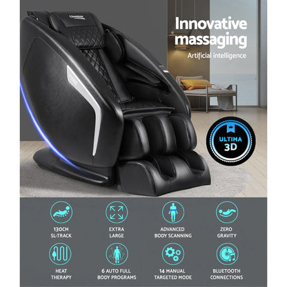 Livemor 3D Electric Massage Chair Shiatsu Kneading Massager Zero