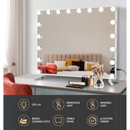 Embellir Makeup Mirror with Light LED Hollywood Vanity Dimmable Wall