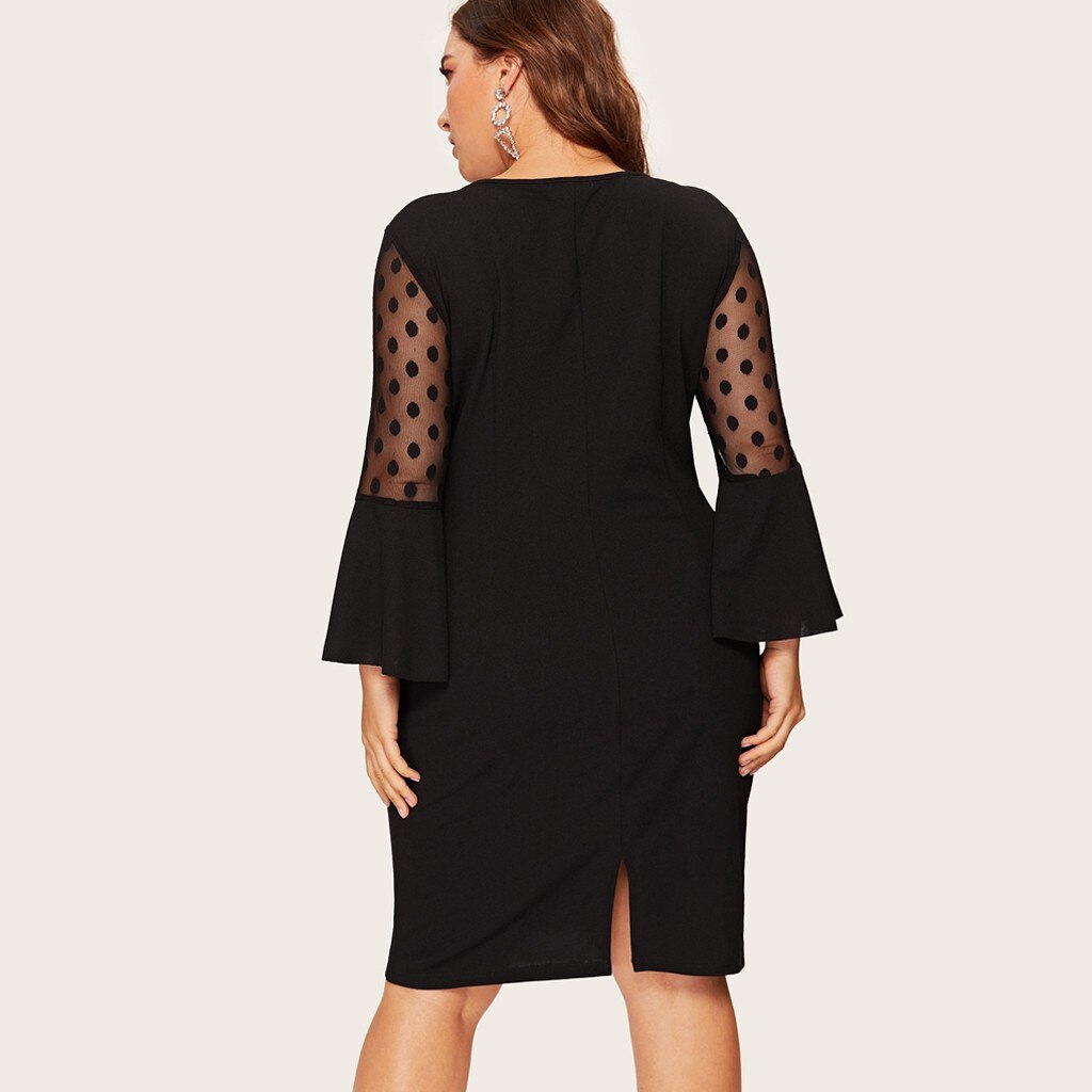 Maternity Plus Size Women Female Patchwork Dress