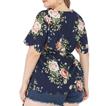 Maternity Women Plus Size Casual Print Ladies T