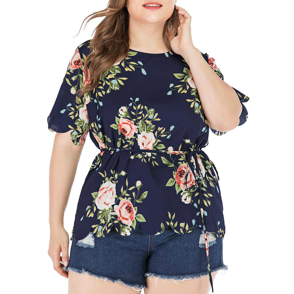 Maternity Women Plus Size Casual Print Ladies T