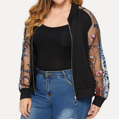 Maternity Women Plus Size Tops Zipper Floral Long