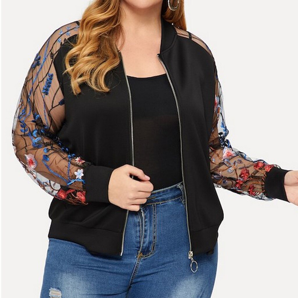 Maternity Women Plus Size Tops Zipper Floral Long
