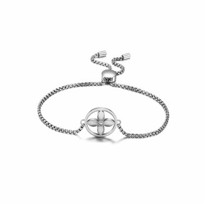 Four-Leaf Clover Beaded Bracelet