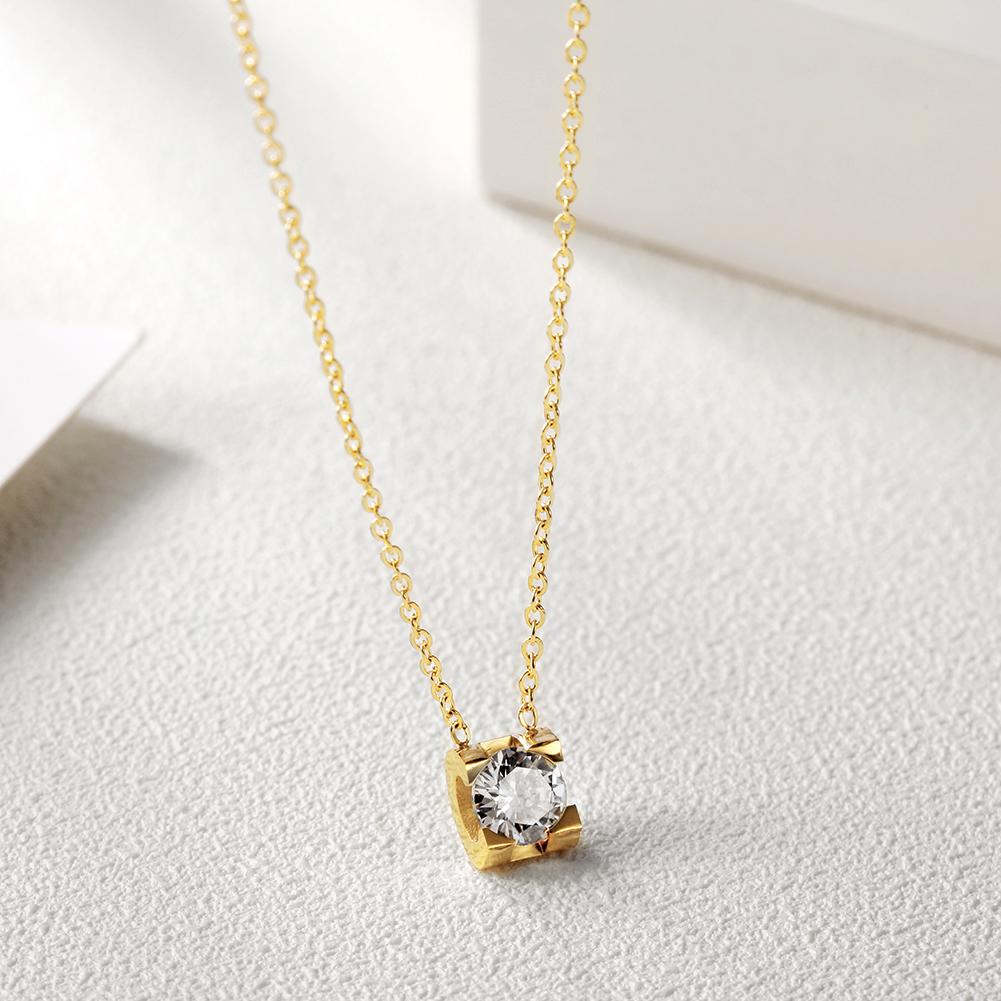 Cubic Zirconia Pendant Necklace