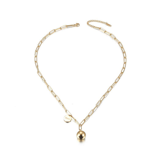 Happiness Dainty Ball Pendant Necklace