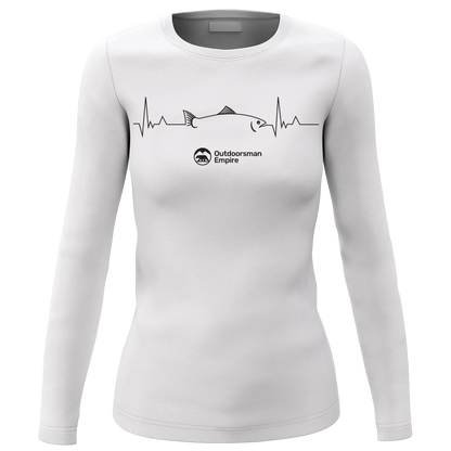 Fishing Cardiogram Women Long Sleeve Shirt
