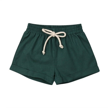 Kid's Harem Linen Shorts