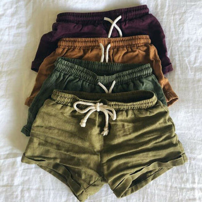 Kid's Harem Linen Shorts