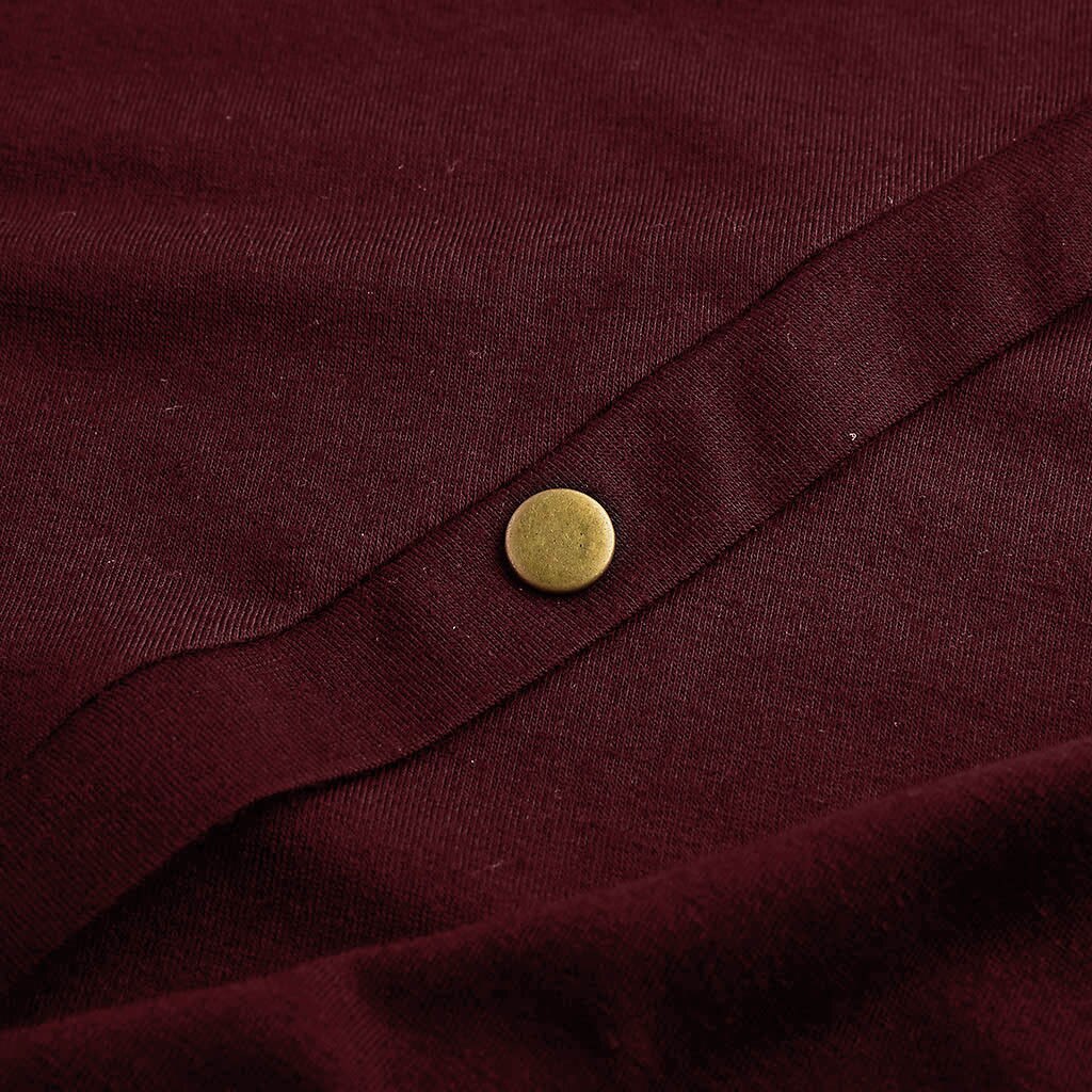 Plus Size Maternity Solid Dress Women Casual Solid