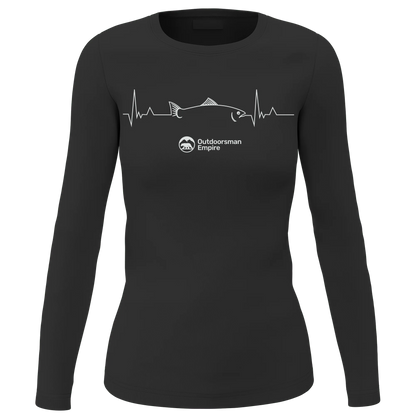 Fishing Cardiogram Women Long Sleeve Shirt