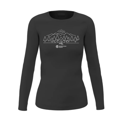 Camping Triangles Women Long Sleeve Shirt