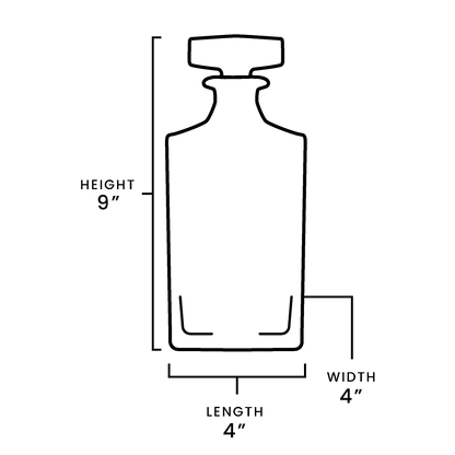 Whiskey Decanter - Square - 750ML