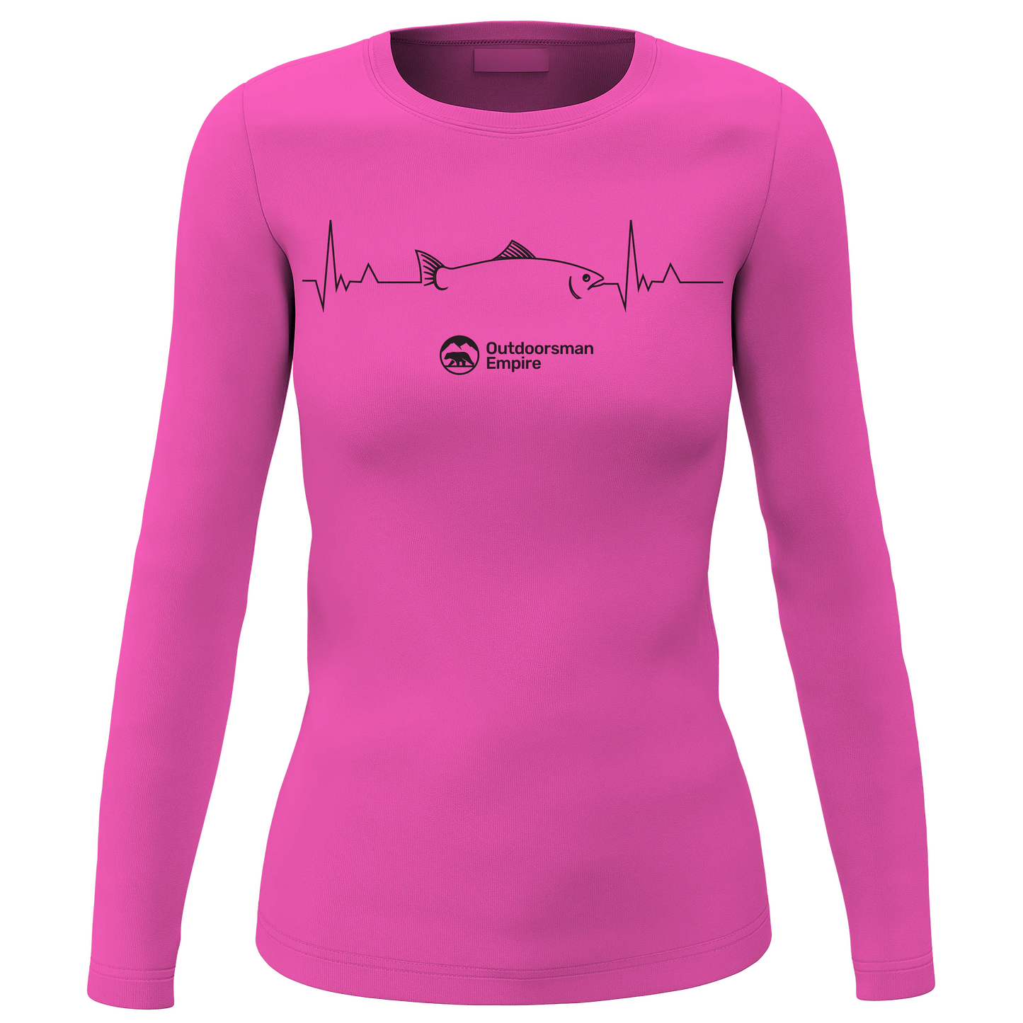 Fishing Cardiogram Women Long Sleeve Shirt