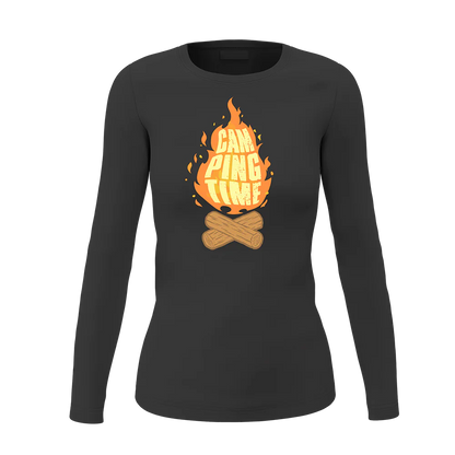 Camp Fire Women Long Sleeve Shirt