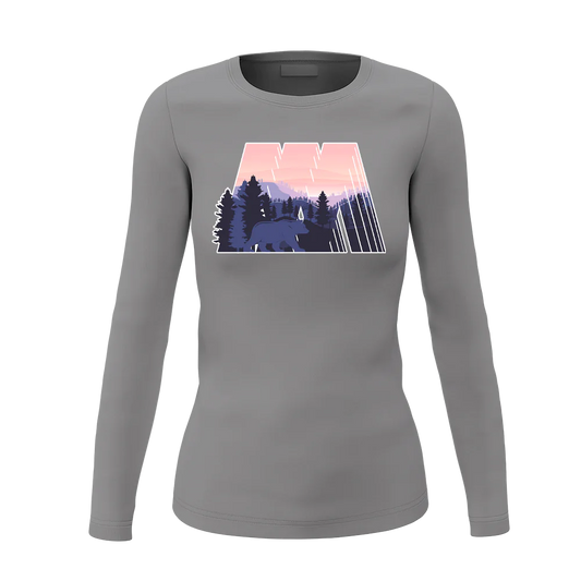 Geometric Camping Women Long Sleeve Shirt
