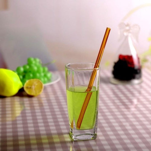Reusable Glass Straws Smoothie Drinking Straws for