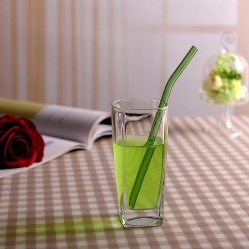 Reusable Glass Straws Smoothie Drinking Straws for