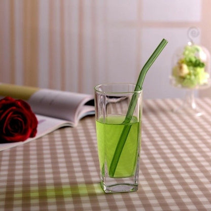 Reusable Glass Straws Smoothie Drinking Straws for