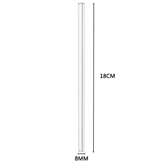 Reusable Glass Straws Smoothie Drinking Straws for