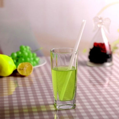 Reusable Glass Straws Smoothie Drinking Straws for