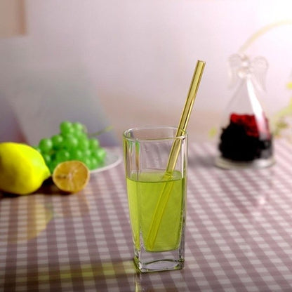 Reusable Glass Straws Smoothie Drinking Straws for