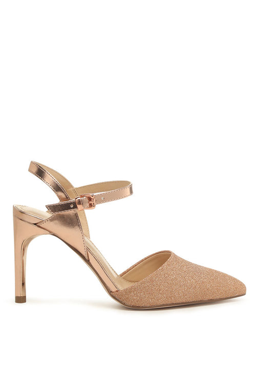 Sha Ankle Strap Slingback Stiletto Heel Sandals