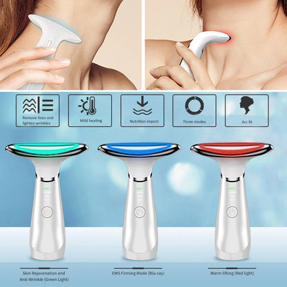 Neck Face Beauty Device EMS Neck Face Lifting Massager Skin Tighten