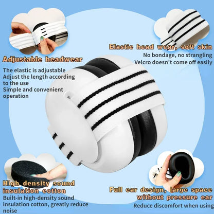 Baby Earmuff Mini-headset Adjustable Noise-proof Ear Protection Kids'