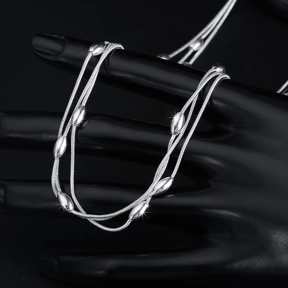 Silver Beads Necklace