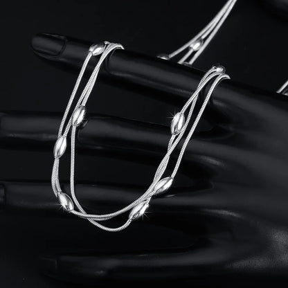 Silver Beads Necklace