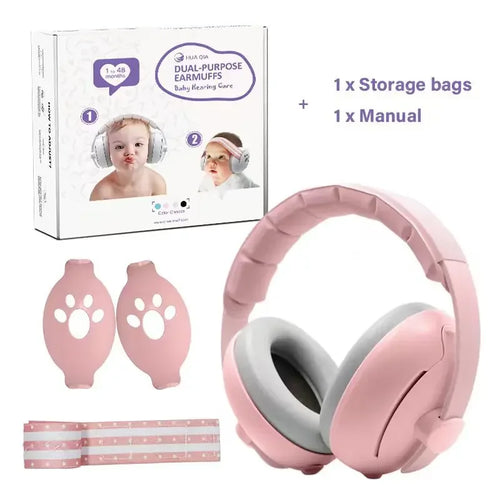 Baby Earmuff Mini-headset Adjustable Noise-proof Ear Protection Kids'