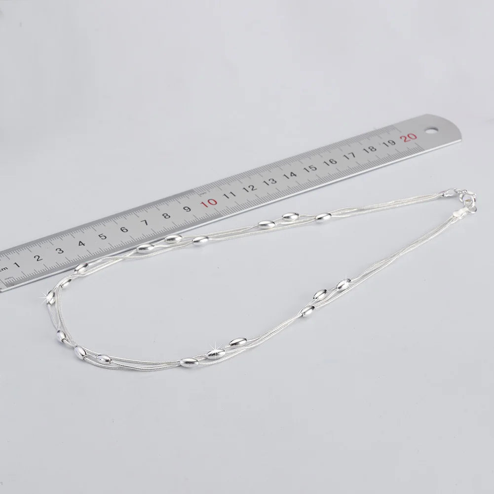 Silver Beads Necklace