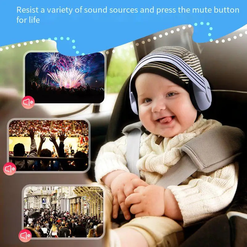 Baby Earmuff Mini-headset Adjustable Noise-proof Ear Protection Kids'