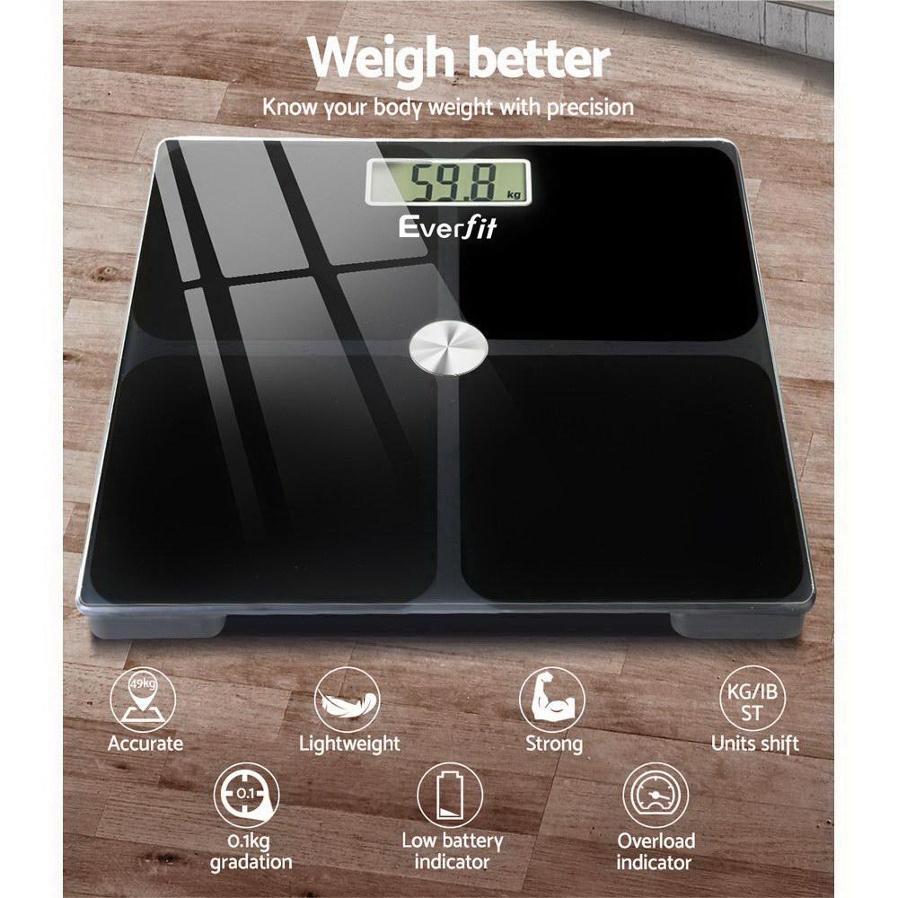 Everfit Bathroom Scales Digital Weighing Scale 180KG Electronic