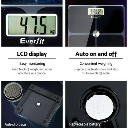 Everfit Bathroom Scales Digital Weighing Scale 180KG Electronic