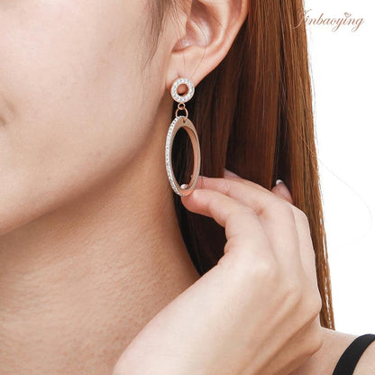 Oval Dangle Earrings