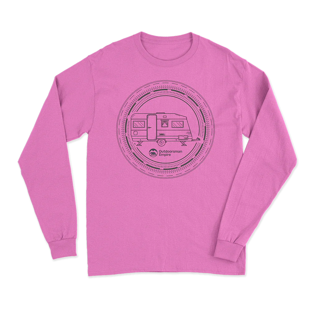 Camping Kaleidoscope Men Long Sleeve Shirt