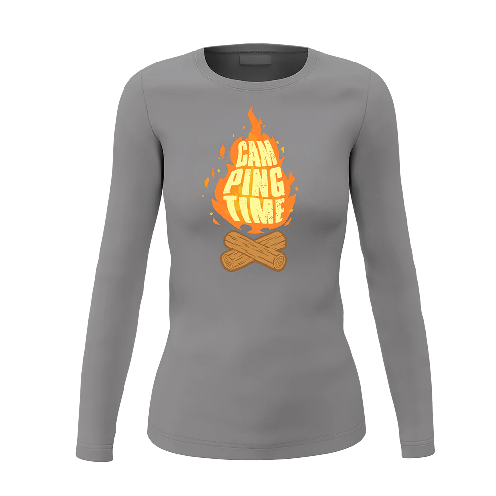 Camp Fire Women Long Sleeve Shirt
