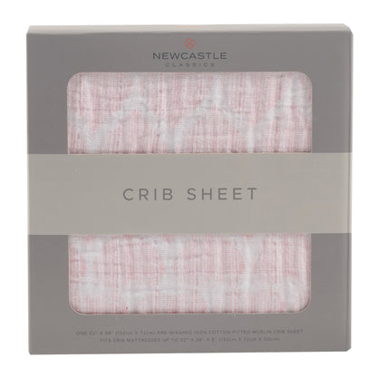 Matchstick Hearts Crib Sheet