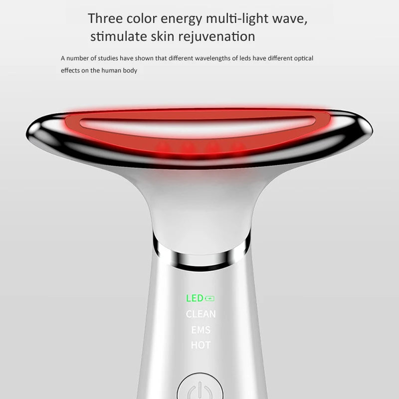 Neck Face Beauty Device EMS Neck Face Lifting Massager Skin Tighten