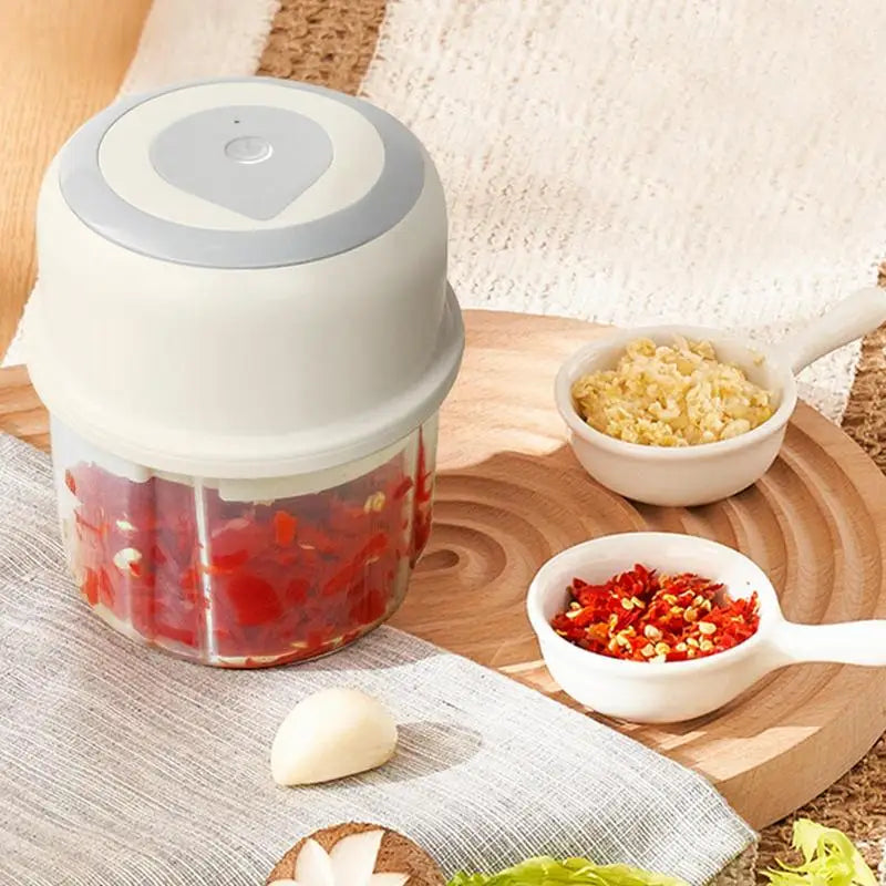 Mini Garlic Chopper Wireless Onion Food Prep Machine 250ml
