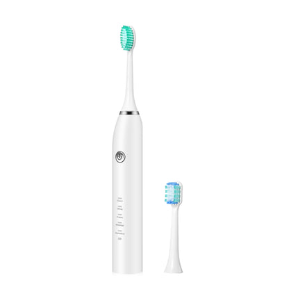 Sonic Electric Toothbrush White USB Wireless Charging Smart 5 Modes 2