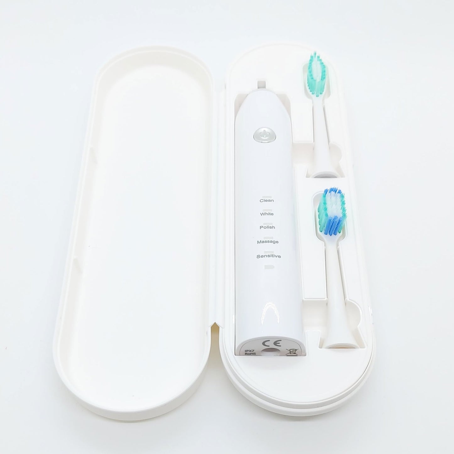 Sonic Electric Toothbrush White USB Wireless Charging Smart 5 Modes 2