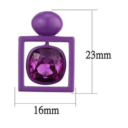 TK2789 - No Plating Stainless Steel Earrings with Top Grade Crystal